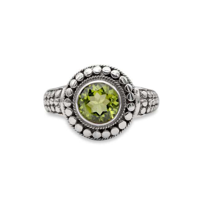 SUR'ROUND IN PERIDOT RING