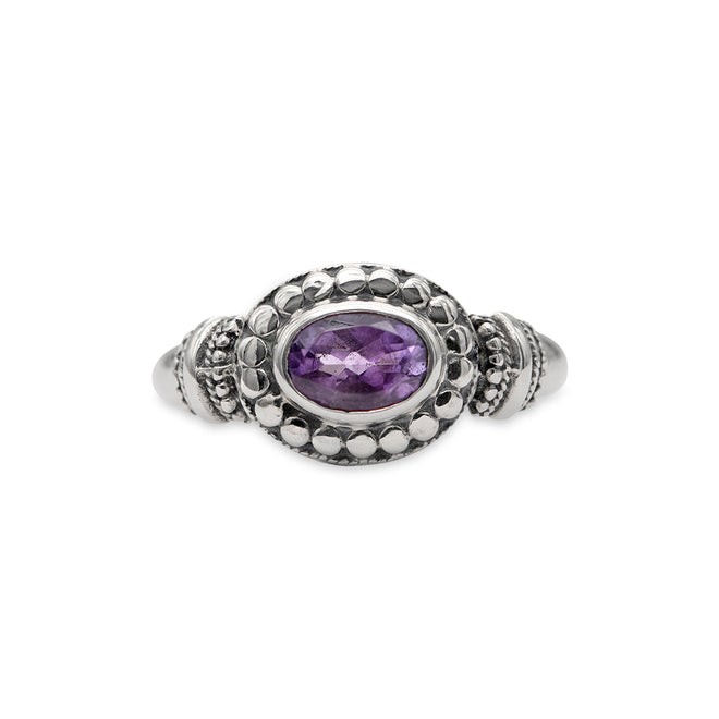 SURROUNDED - AMETHYST RING