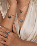 TRUE LOVE BAND IN BLUE RING