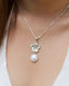 FRANGIPANI MABE WHITE PENDANT