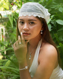 FRANGIPANI MABE WHITE EARRING