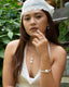 FRANGIPANI MABE WHITE PENDANT