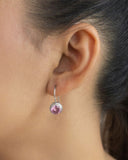 A BIT OF BLING IN PINK EARRING