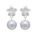 FRANGIPANI MABE WHITE EARRING