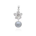 FRANGIPANI MABE WHITE PENDANT
