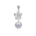 FRANGIPANI MABE WHITE PENDANT