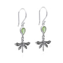MINI DRAGONFLY PERIDOT EARRING