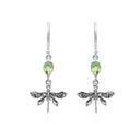 MINI DRAGONFLY PERIDOT EARRING