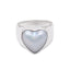 TRUE LOVE BAND IN WHITE RING