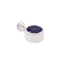 SET IN STONE - AMETHYST ROUND PENDANT