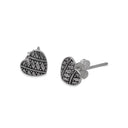 BATIK LIMA HEART STUD