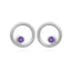 PLANET 1 AMETHYST STUD