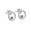 PLANET 1 AMETHYST STUD