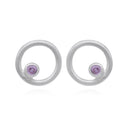 PLANET 1 PINK ZIRCON STUD