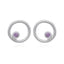 PLANET 1 PINK ZIRCON STUD