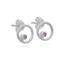 PLANET 1 PINK ZIRCON STUD