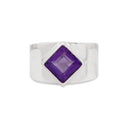 SET IN STONE - AMETHYST DIAMOND RING