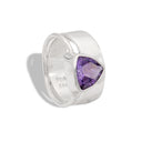 SET IN STONE - AMETHYST TRI RING