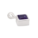 SET IN STONE - AMETHYST DIAMOND PENDANT