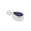SET IN STONE - AMETHYST TEARDROP PENDANT