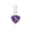 SET IN STONE - AMETHYST TRI PENDANT