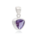 SET IN STONE - AMETHYST TRI PENDANT