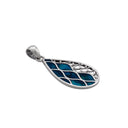 HARLEQUIN TEAL PENDANT