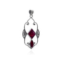 ART NOUVEAU PINK PENDANT