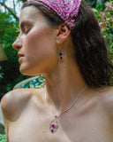 ART NOUVEAU PINK PENDANT