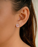 PLANET 1 AMETHYST STUD