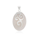 SANSKRIT - OVAL PENDANT MOTHER OF PEARL