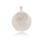 SANSKRIT - ROUND PENDANT MOTHER OF PEARL