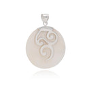 SANSKRIT - ROUND PENDANT MOTHER OF PEARL