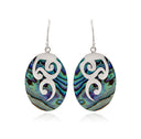 SANSKRIT - OVAL EARRING PAUA
