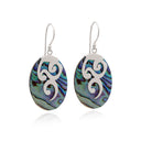 SANSKRIT - OVAL EARRING PAUA