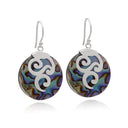 SANSKRIT - ROUND EARRING PAUA