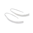 SILVER LOOPER CURVE EARRING