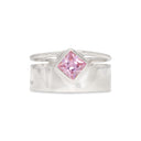 ON THE DIAMOND IN PINK RING