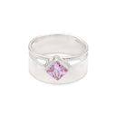 ON THE DIAMOND IN PINK RING