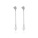 FRANGIPANI SHELL PEARL EARRING