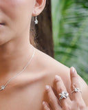 FRANGIPANI DROP SMALLER EARRING