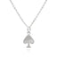 SILVER SPADE NECKLACE