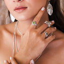 SUR'ROUND IN PERIDOT RING