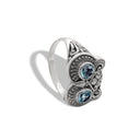 ECLECTIC OWL TOPAZ RING