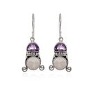 PEEK A BOO EARRING - AMETHYST