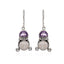 PEEK A BOO EARRING - AMETHYST