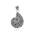 SILVER NAUTILUS PENDANT