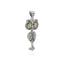 ECLECTIC OWL PERIDOT PENDANT