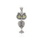 ECLECTIC OWL PERIDOT PENDANT