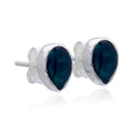 TEAL DEWDROP STUD